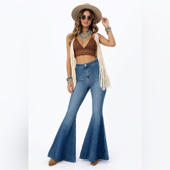 Free People Denim - Free People We The Free Just Float On Flare Jeans | Jericho Blue | High Rise 27